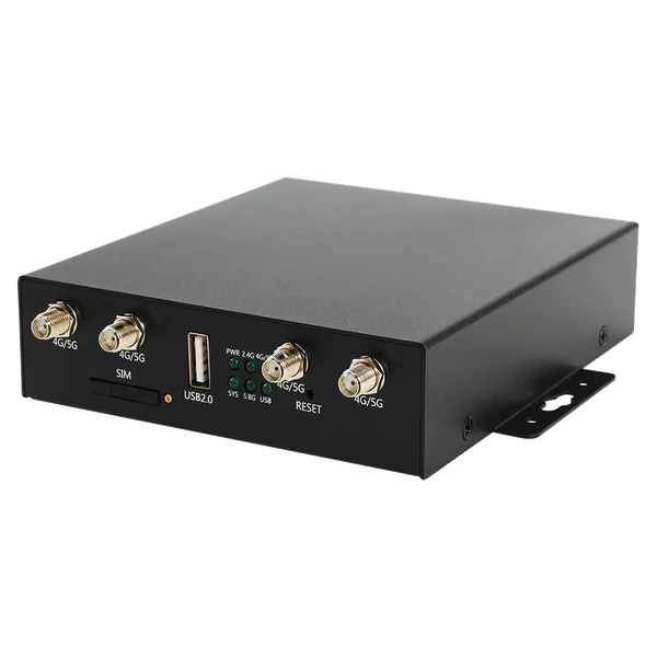HUASIFEI WS1209 black router, front right three-quarter view